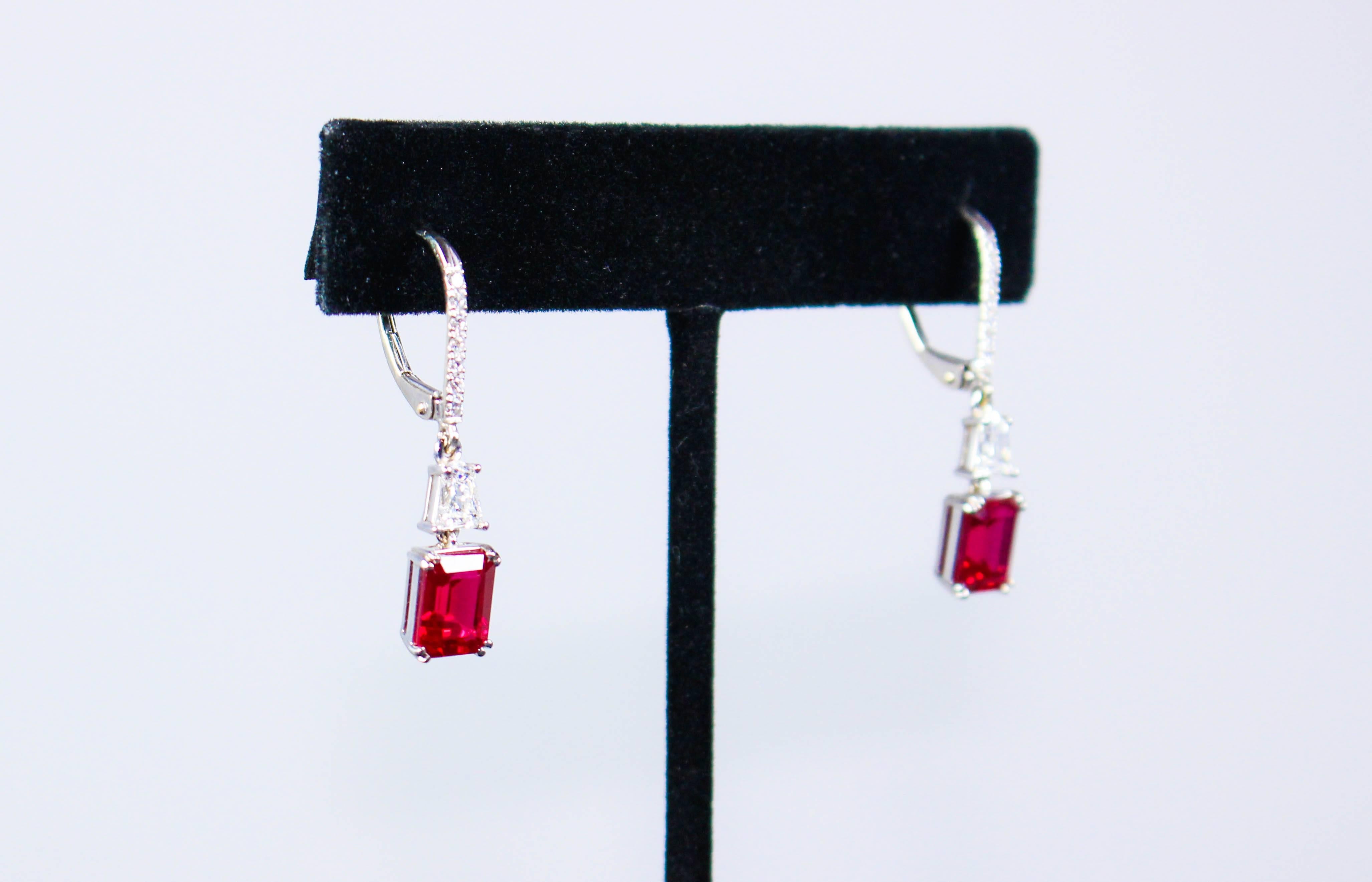 ruby pave earrings