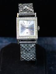 Croton Nivada Grenchen Ladies White Gold Pave Diamond Wristwatch
