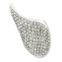 Gavello Iconic White Gold Diamond Pavé Wing Ring