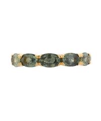 Boorma 18 Karat Yellow Gold Green Sapphire Eternity Band