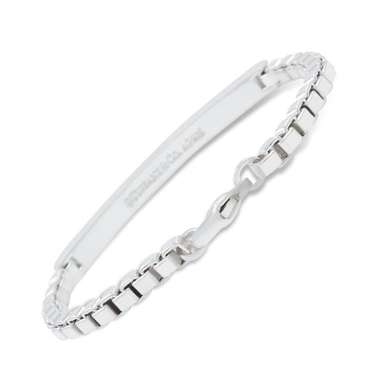 Tiffany And Co Silver Venetian Link I D Bracelet At 1stdibs Tiffany Co Silver Venetian Link I D Bracelet For