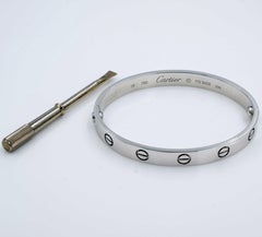 Cartier Love Bracelet Old Style 18 Karat White Gold