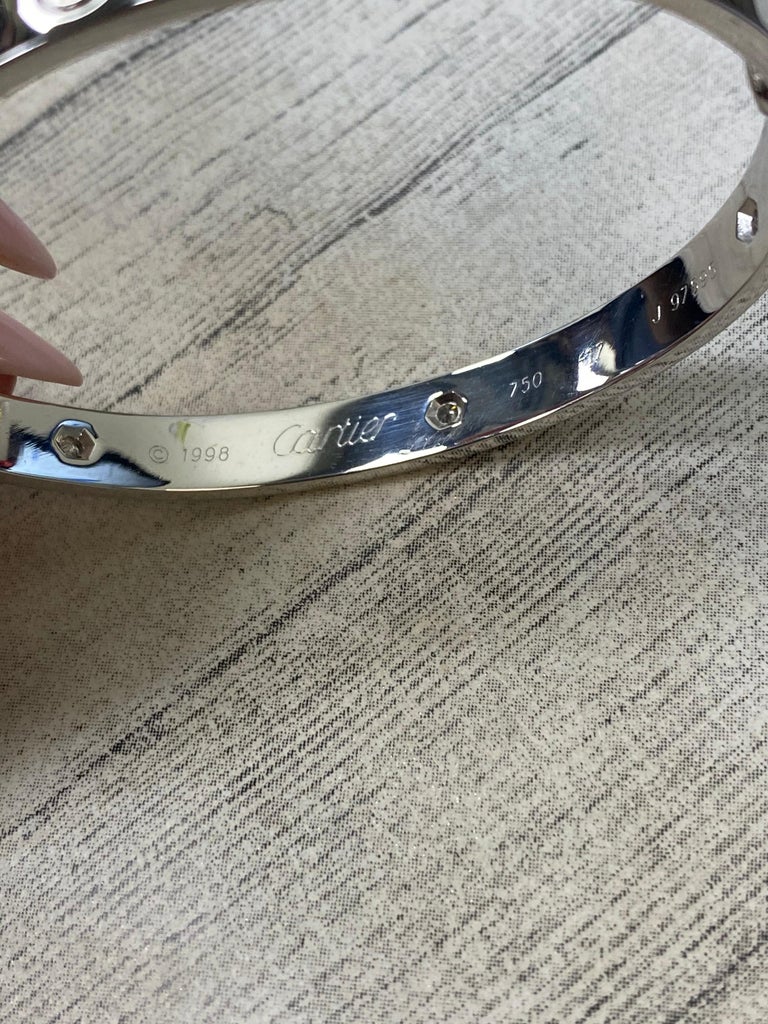 Ip 6688 Bracelet Cartier 17 B21813 Au750 Cartier 18K White Gold