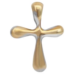 Tiffany & Co. Elsa Peretti Cross Pendant 925 Sterling Silver