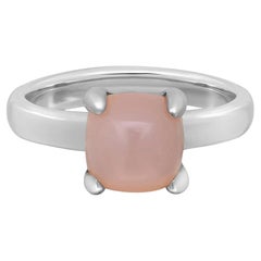 Tiffany & Co. Paloma Picasso Sugar Stack Rosenquarz-Ring aus 925er Sterlingsilber