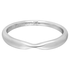 Tiffany Harmony Herren-Bandring aus Platin, 3 mm, Größe 10