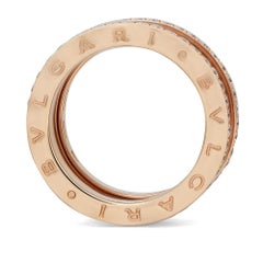 Bvlgari B.Zero1 Diamant-Bandring aus 18 Karat Roségold, Größe 57 (US 8)