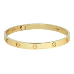 Cartier Love Bracelet Classic Model 18K Yellow Gold Size 17