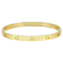 Cartier Love Bracelet Classic Model 18K Yellow Gold Size 17