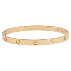 Bracciale Cartier Love, modello classico, oro giallo 18 carati, misura 21