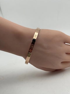 Bracciale Cartier Love, modello classico, oro rosa 18 carati, misura 21