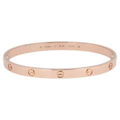 Bracciale Cartier Love, modello classico, oro rosa 18 carati, misura 21