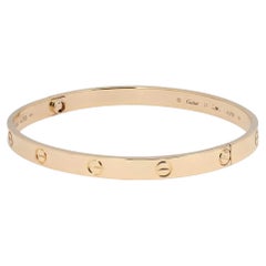 Bracciale Cartier Love, modello classico, oro giallo 18 carati, misura 21 cm