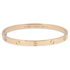 Bracciale Cartier Love, modello classico, oro giallo 18 carati, misura 21 cm
