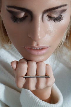 Sophie Birgitt Diamond Geometric Double Finger Ring