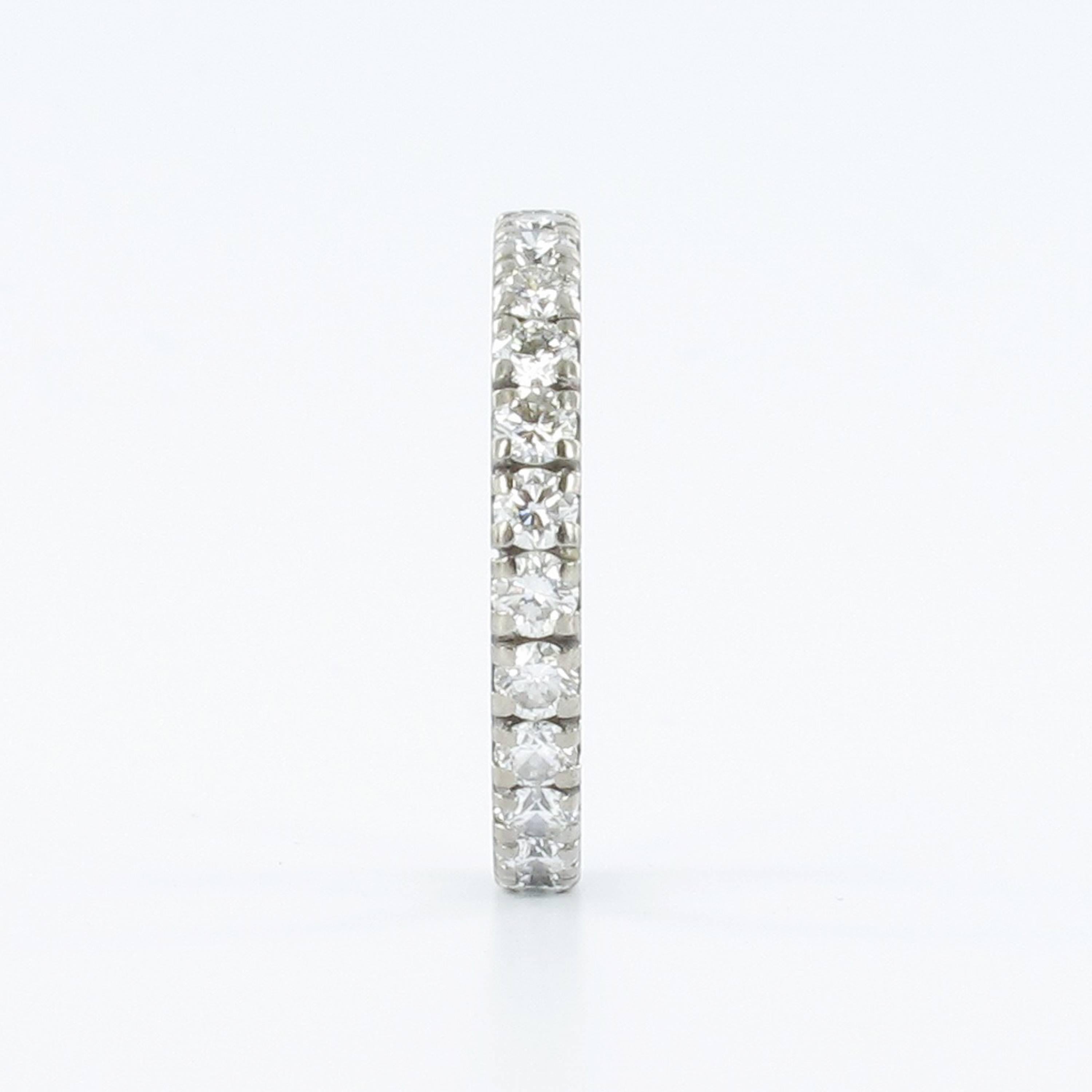 1.63 Carat Diamond White Gold Eternity Ring In Excellent Condition In Lucerne, CH