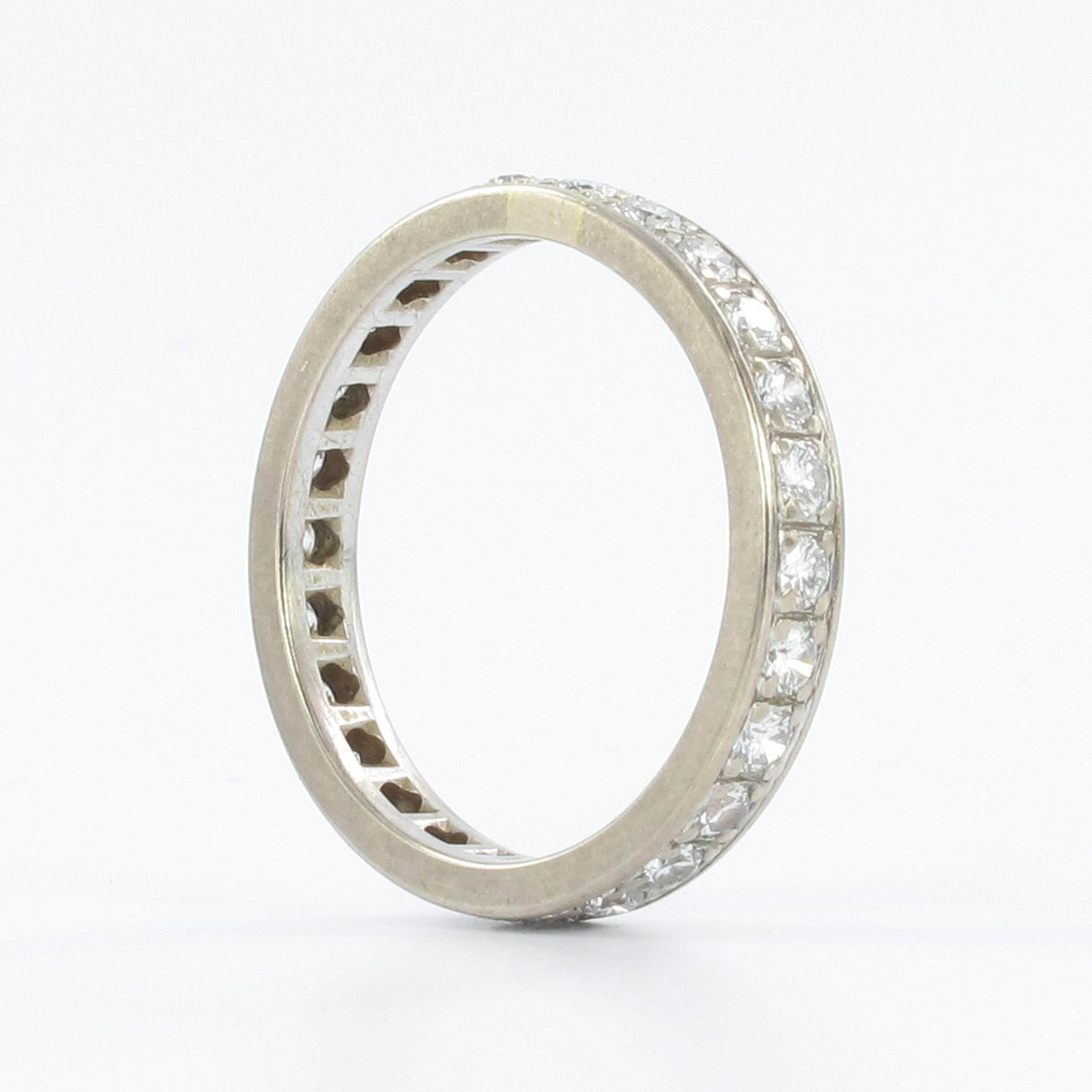 Modern Gübelin Diamond White Gold Eternity Ring
