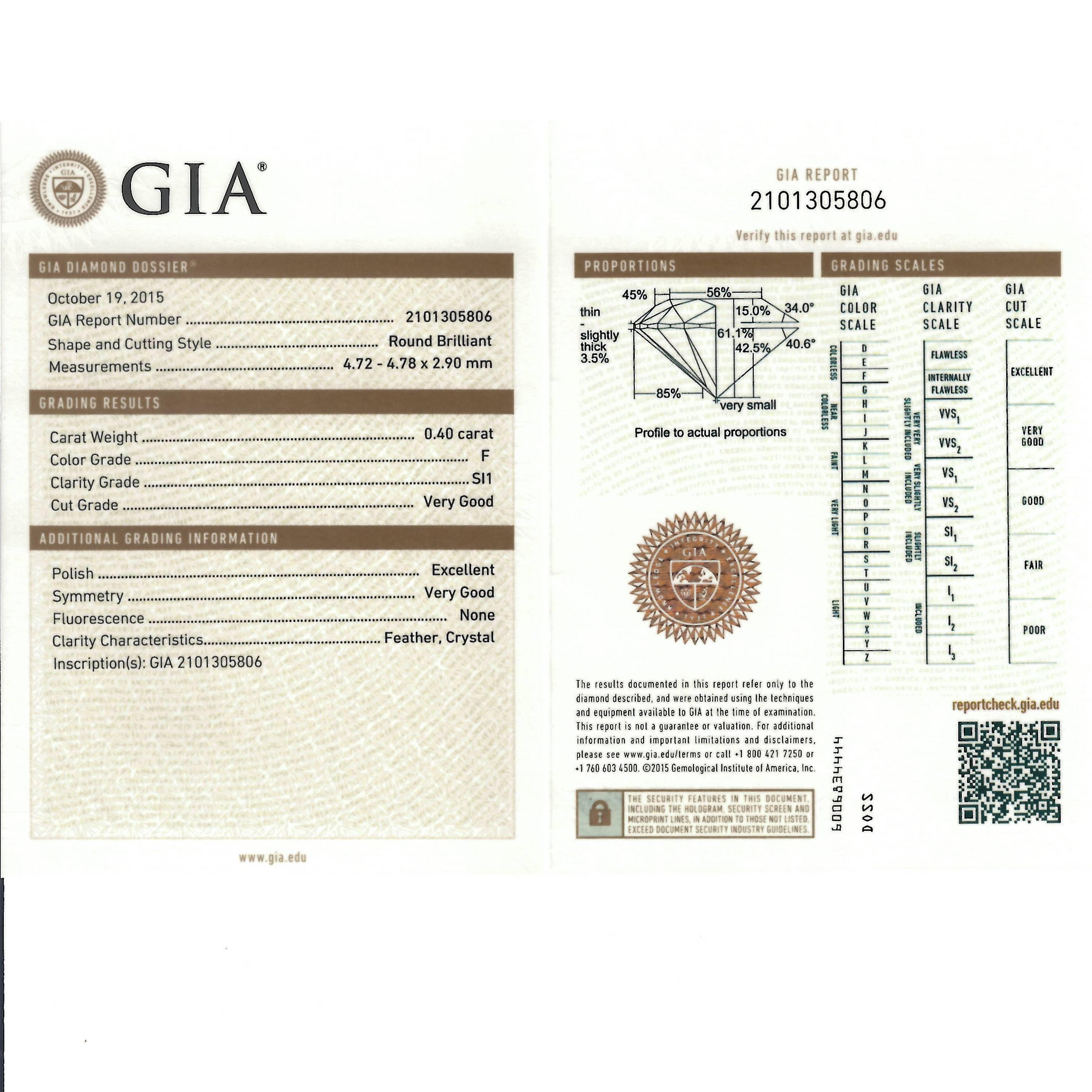 Women's or Men's Gübelin GIA Certified 0.81 Carat Round Yellow Gold Earstuds