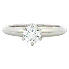 Tiffany & Co. Solitaire Diamond Ring in 950 Platinum