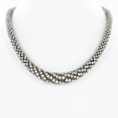 Collier de diamants en or blanc 18 carats
