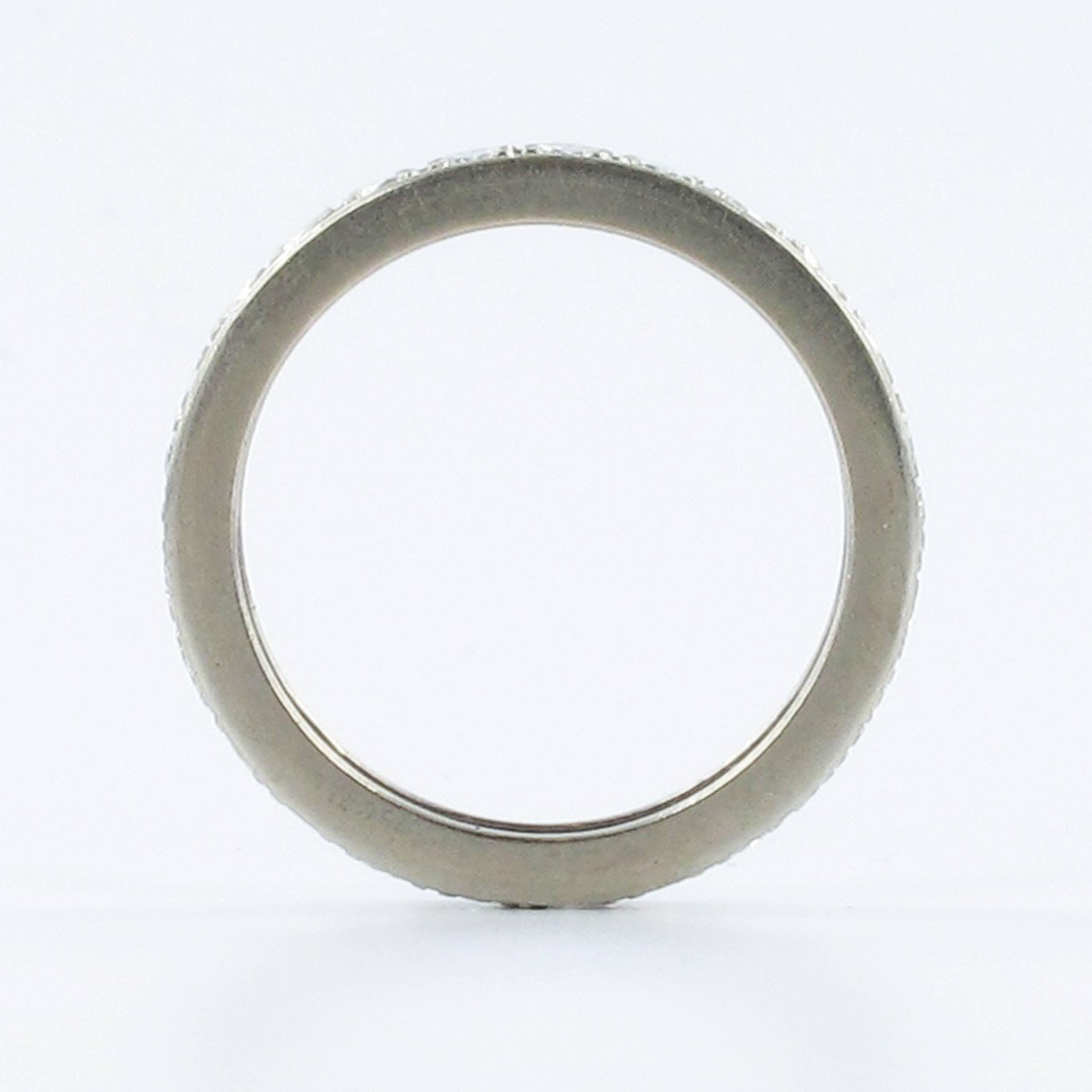 Modern 1.25 Carat Diamond White Gold Eternity Ring For Sale