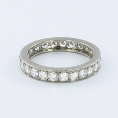 1.25 Carat Diamond White Gold Eternity Ring