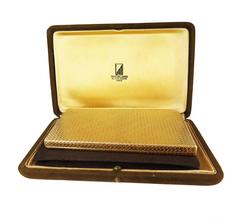 1940s Van Cleef & Arpels Textured Basketweave Design Gold Box