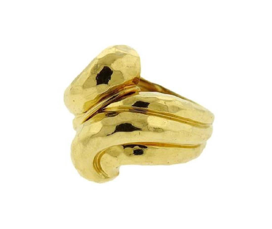 Artisan Henry Dunay Gold hand hammered ring