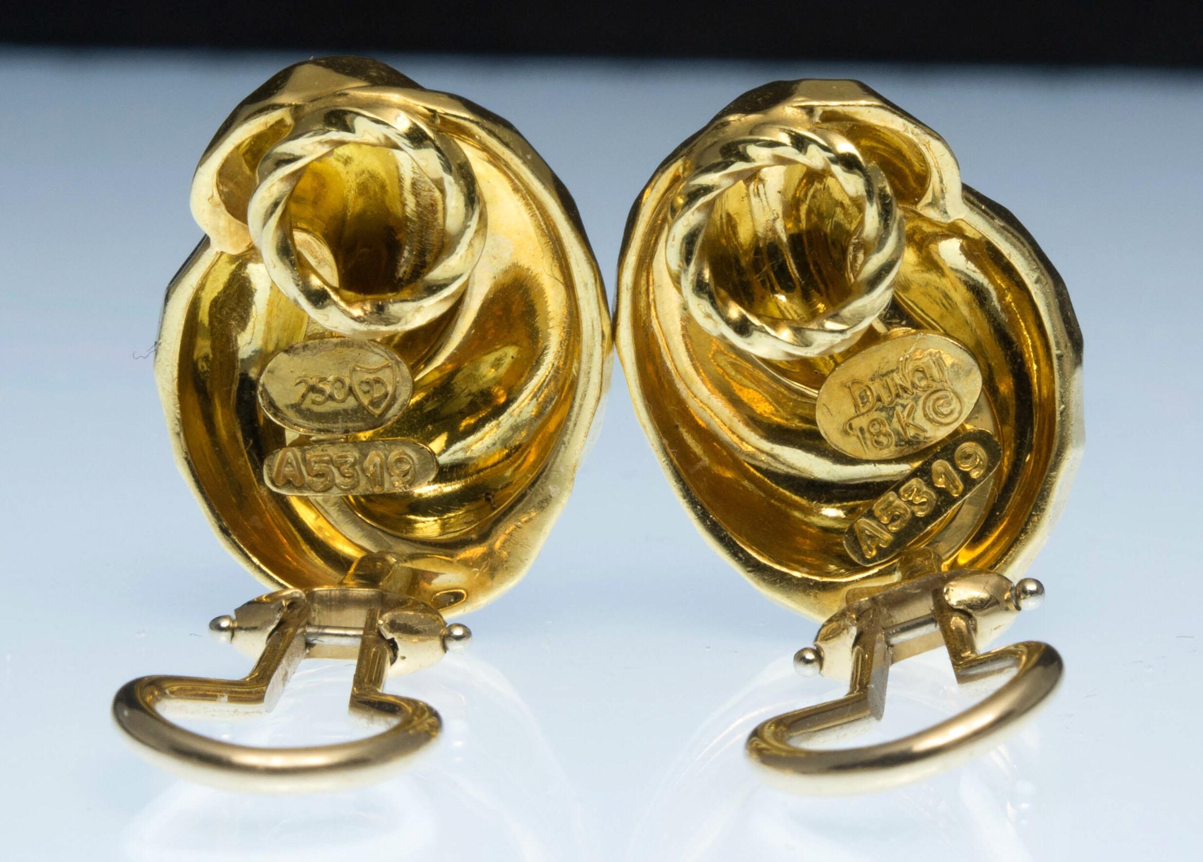 18 Karat Gold-Ohrclips von Henry Dunay im Angebot 1