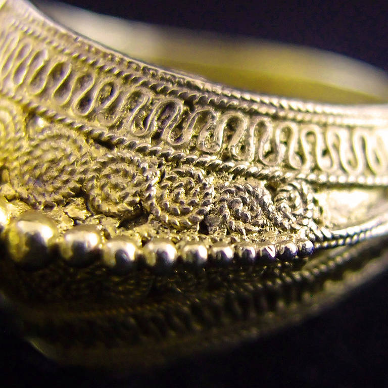A Gilt Silver Batak Shaman's Ring 3