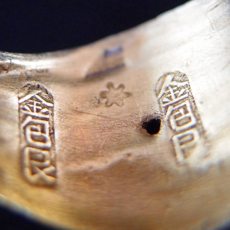 A Gilt Silver Batak Shaman's Ring 4
