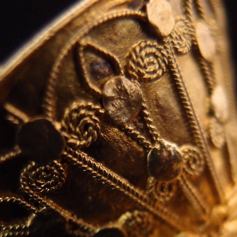 A Gilt Silver Batak Shaman's Ring 2