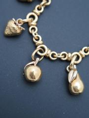 Pomellato Gold Fruit and Nut Charm Bracelet