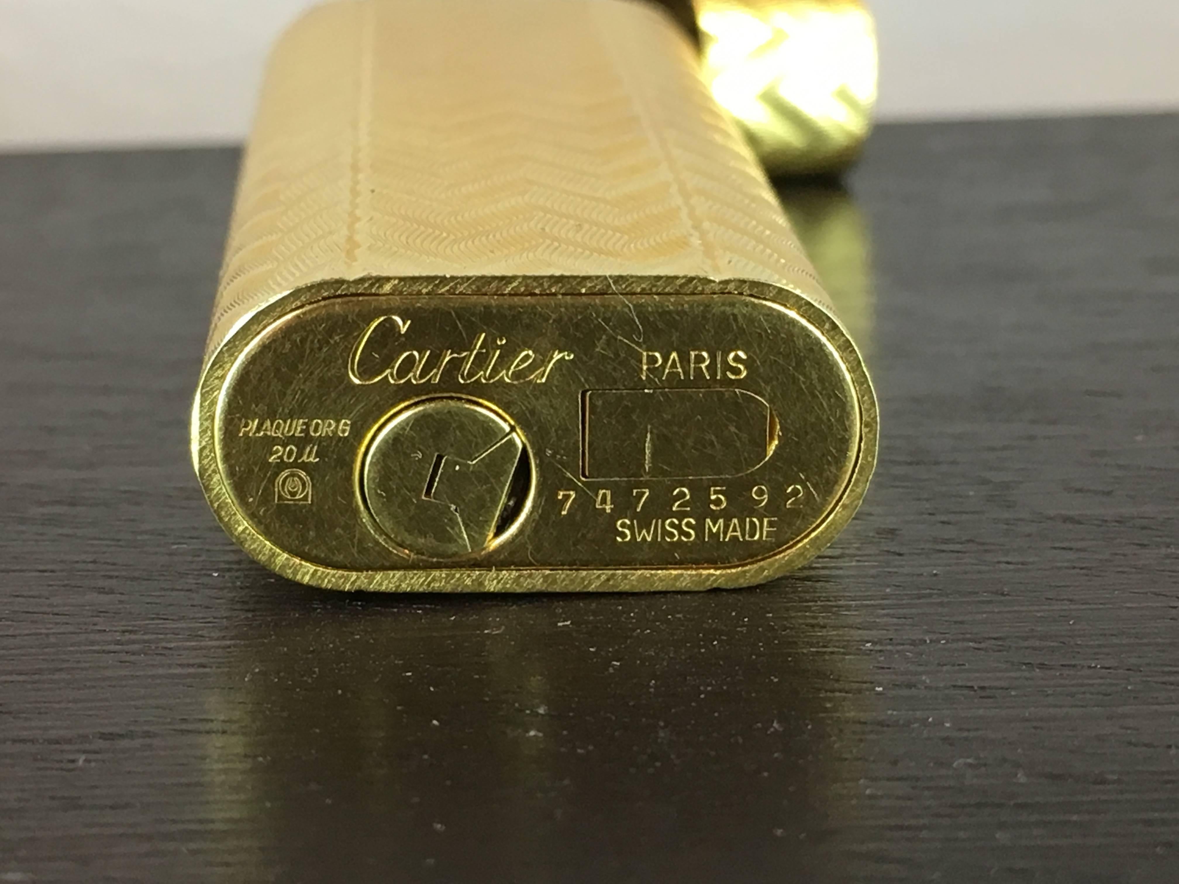 Cartier Paris Lighter In Excellent Condition In Austin, TX