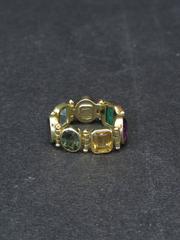 Percossi Papi  multi stones flexible ring