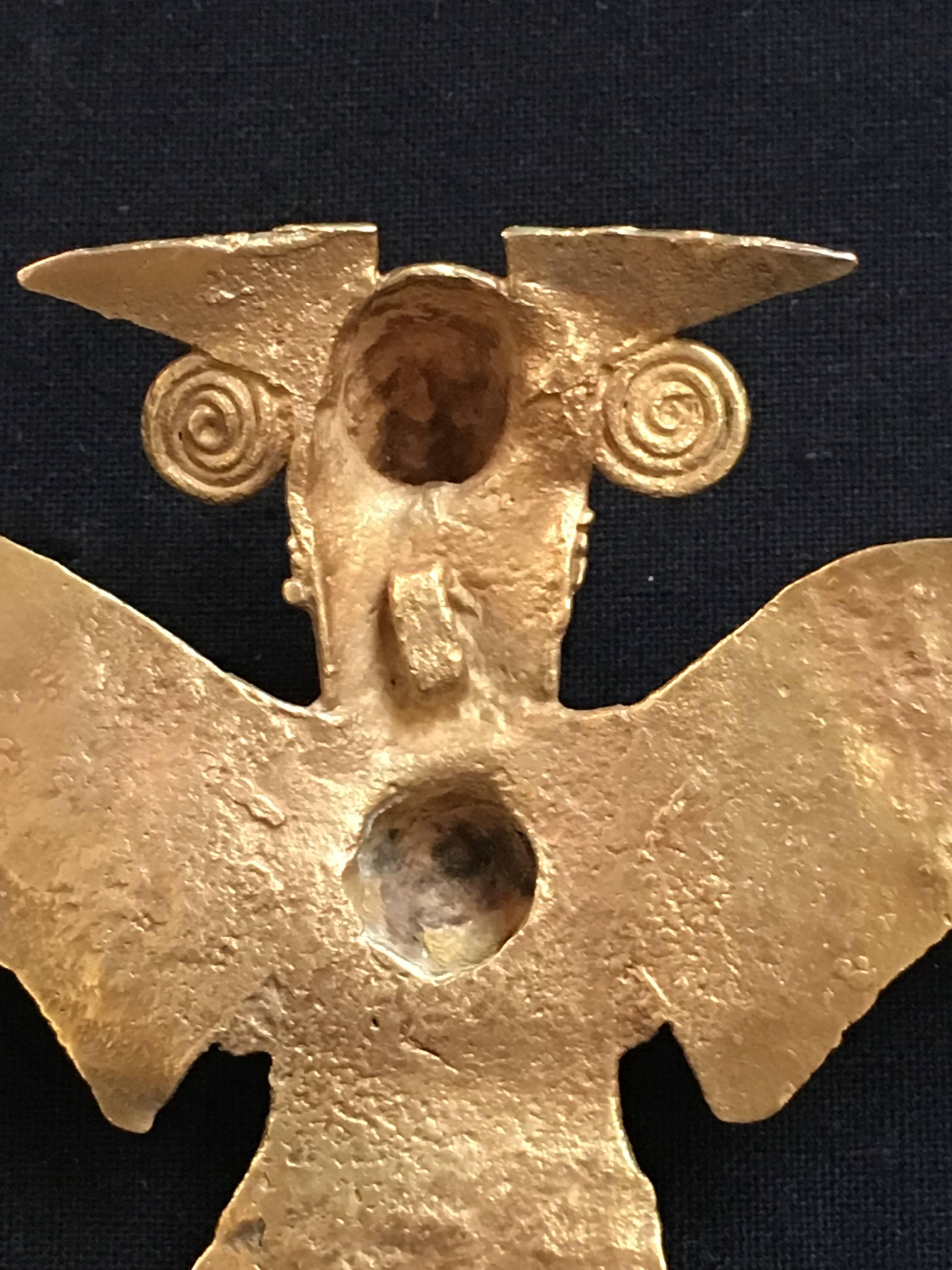 pre columbian gold pendant