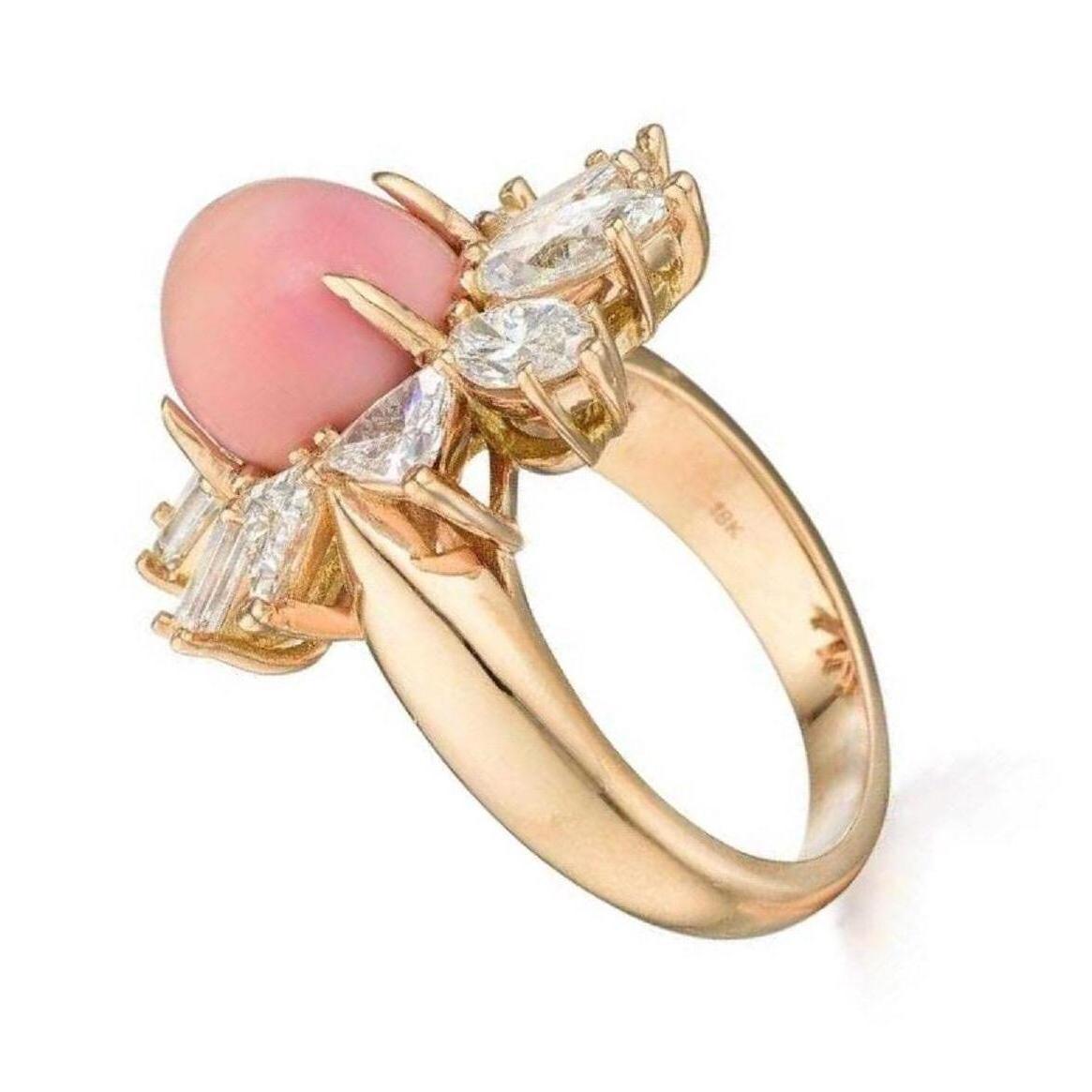 rose gold pearl engagement ring