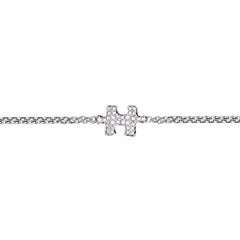 Akillis Puzzle Solo Bracelet 18 Karat White Gold White Diamonds 5