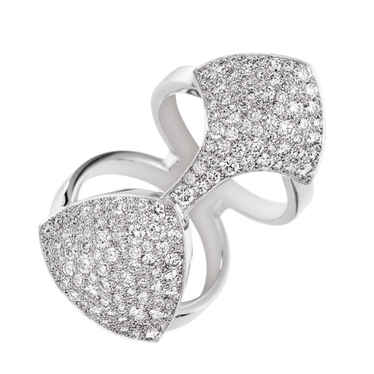 Akillis Python Armor White Gold White Diamond Ring For Sale at 1stDibs ...