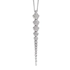 Akillis Python Pendant 18 Karat White Gold White Diamonds