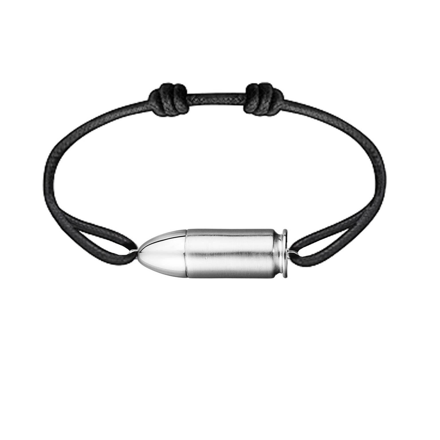 Akillis Bang Bang Charm Bracelet Titanium on Cotton Cord For Sale