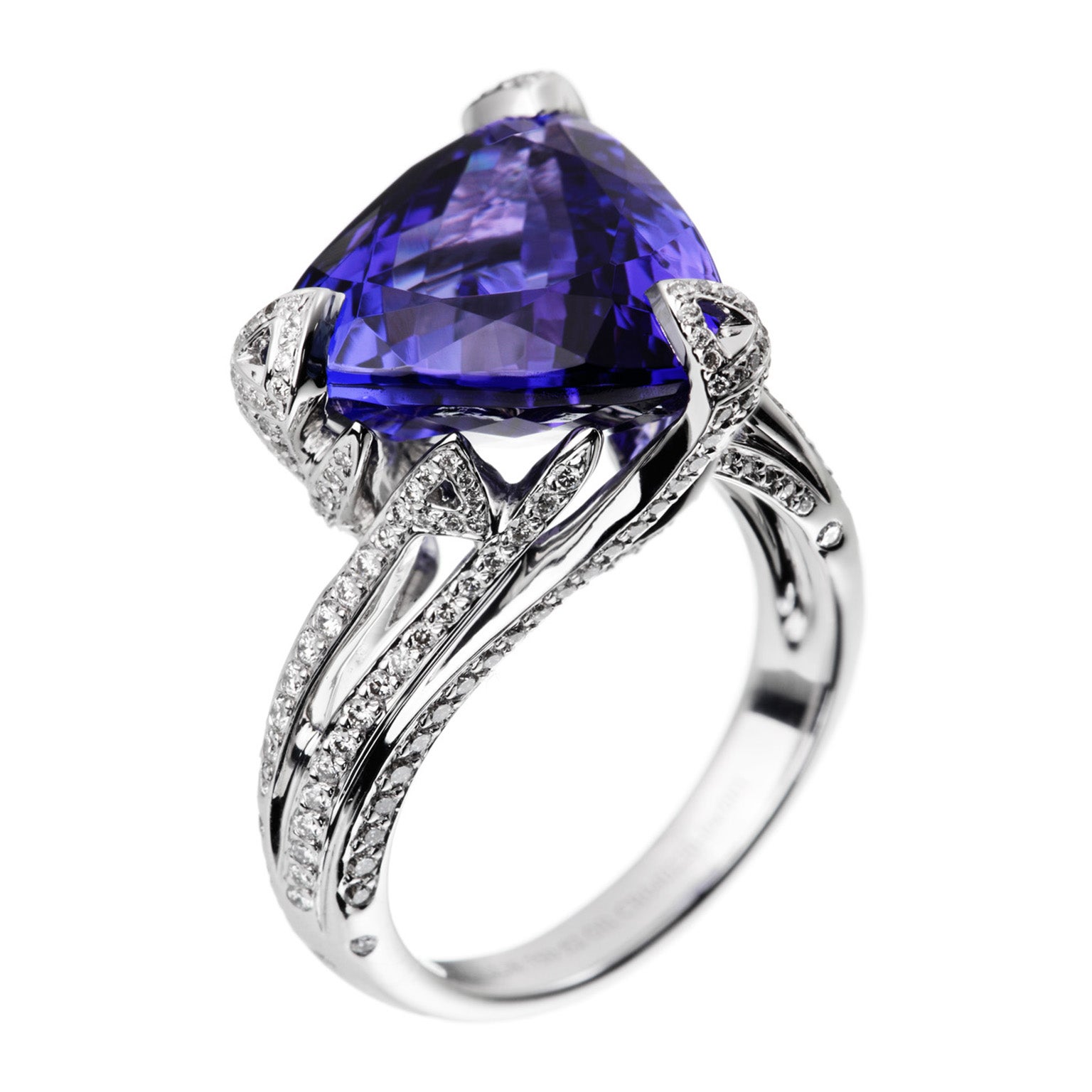 кольцо танзанит сапфир.