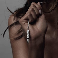 Akillis Fatal Attraction Pendant 18 Karat Rose Gold Black Diamonds