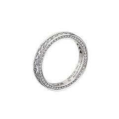 Akillis Bridal Engagement Ring for Her 18 Karat White Gold White Diamonds