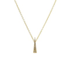 Daou Spark Convertible Pendant Necklace in Diamond and Yellow Gold
