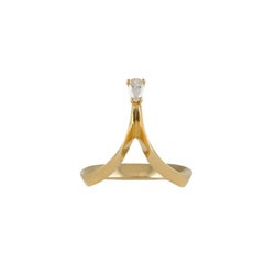 Daou Diamond Ring, Pear Cut Yellow Gold, Alternative Engagement Ring