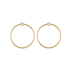 Daou Yellow Gold Orbit Convertible Large Hoop Multiplier Earrings