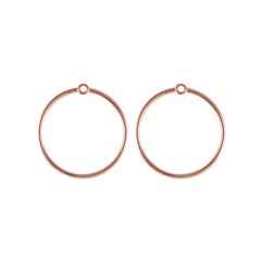 Daou Rose Gold Orbit Convertible Large Hoop Multiplier Earrings