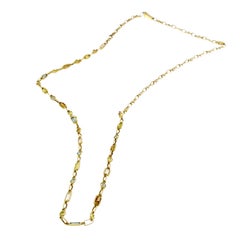 Vintage Bombarded Diamonds Necklace in 18 Karat Gold