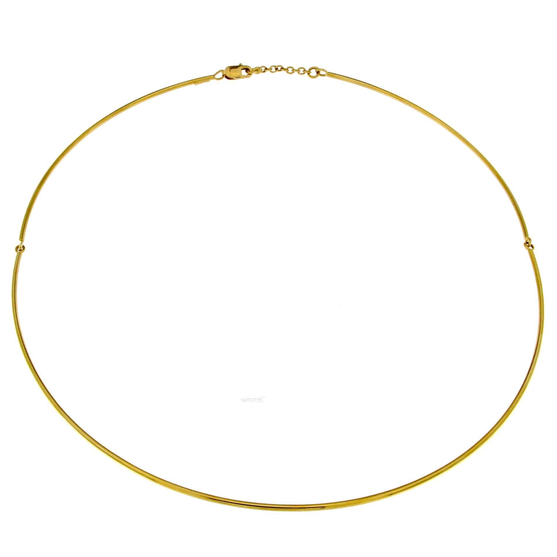 18 Karat Gold Minimal Necklace